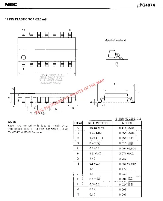 5 cái/lốc UPC4074G2 SOP14 C4074G Còn Hàng