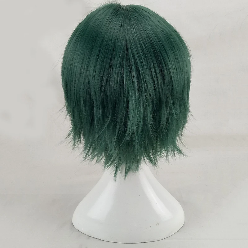 Hairjoy-Peruca De Cabelo Em Camadas Sintéticas, Curto, Liso, Verde Menta, Cosplay