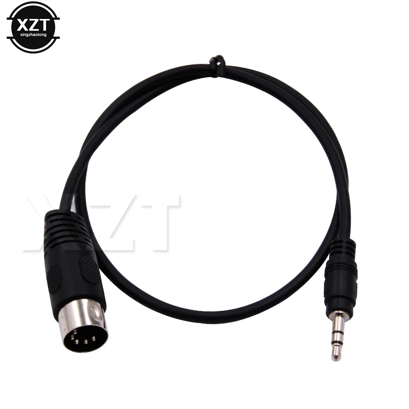 3.5mm złącze Stereo kabel Audio Din do 5 sztyftami MIDI wtyk męski 50cm 1m 3m rozszerzenie Audio przewód do Adapter do mikrofonu