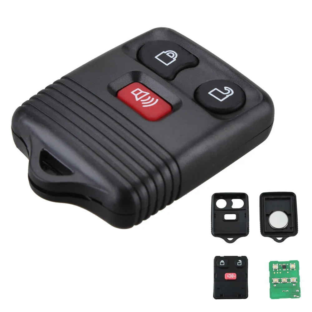 

433&315MHZ 3 Buttons Remote Control Car Key Fob Clicker Transmitter Keyless Entry Replacement for Ford