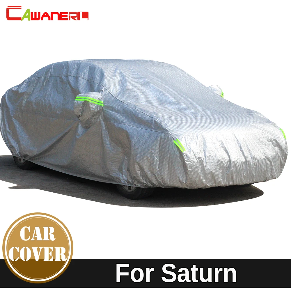 

Cawanerl Thicken Cotton Car Cover Waterproof Anti-UV Sun Shade Snow Hail Rain Protect Auto Cover For Saturn Ion Aura Sky Astra