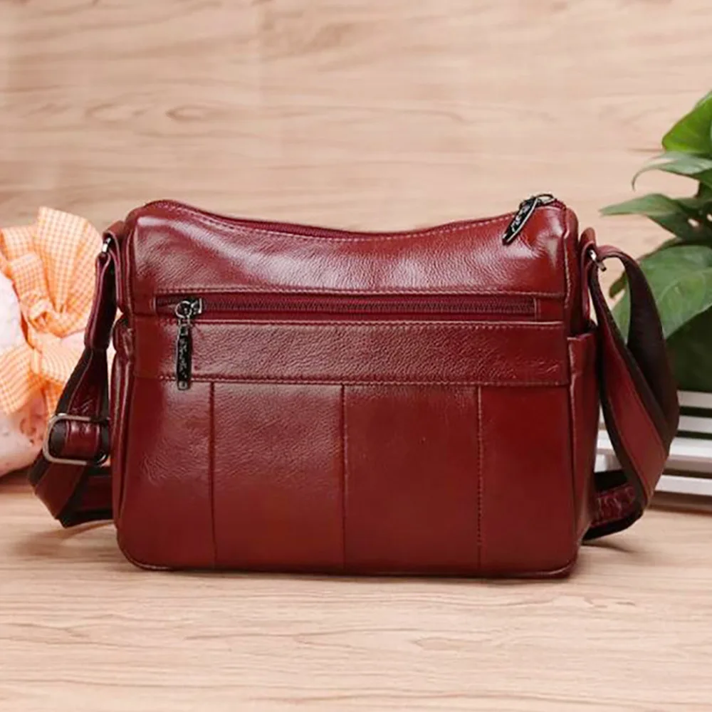 100% Genuine Leather Skin Fashion Women\'s Bag Shoulder Ladies Famous Brand Casual Trending Cross body Hobo Messenger Satchel Bag