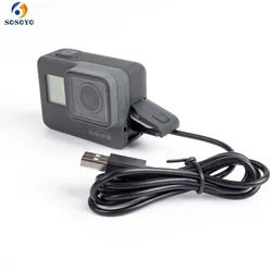 1 Meter USB PC Data Line Sync Transfer Charging Lead Cable For Gopro Hero 5 Hero 6 Hero 7 Black Action Sport Camera Accessories
