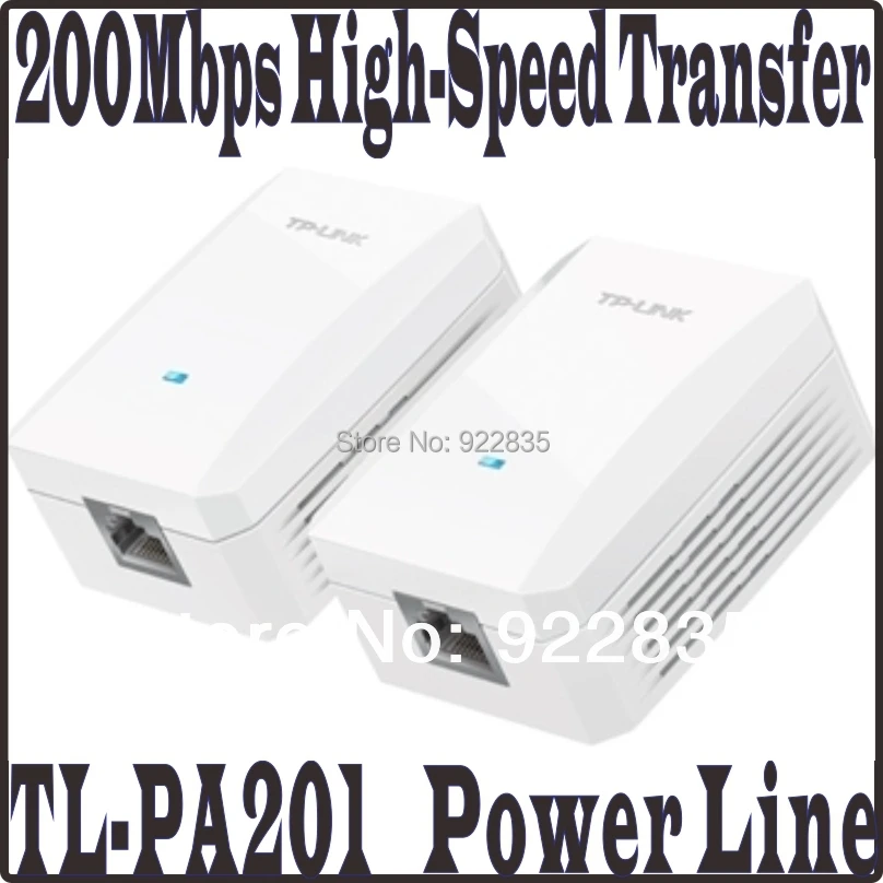 TP-LINK 2pcs one pair AV200 Mini Power line Adapter up to 200Mbps, Ethernet Network Powerline Adaptor, Plug and Play