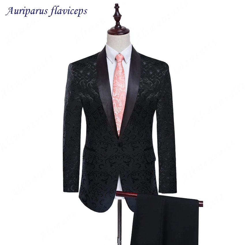 

2023 High Qualit Latest Design Mens Dinner Party Prom Suits Groom Tuxedos Groomsmen Wedding Blazer Suits (Jacket+Pants+Vest+Tie)