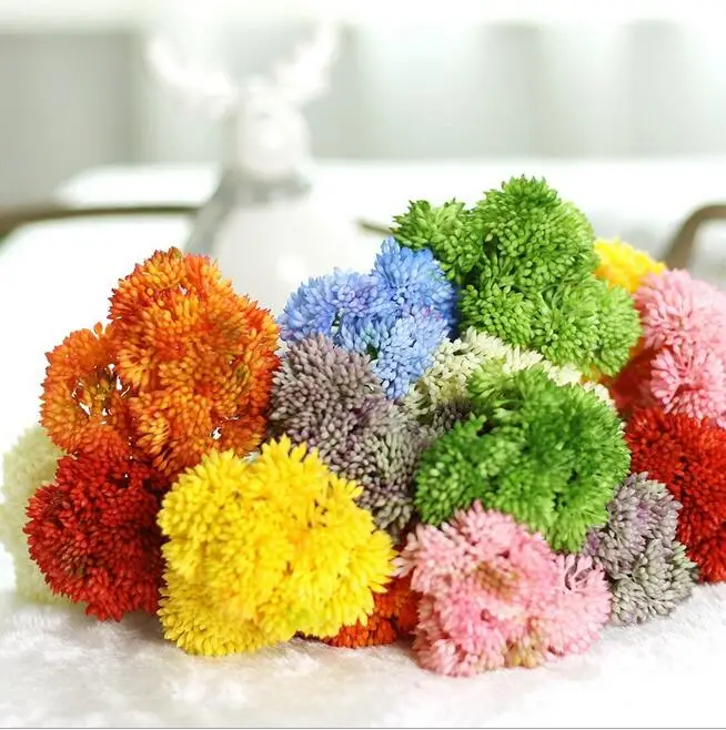 Colorful Plastic Rice seed fruit Fake Mini Plants Wedding Decorative Flowers bonsai  decoration simulation meaty plant PF11