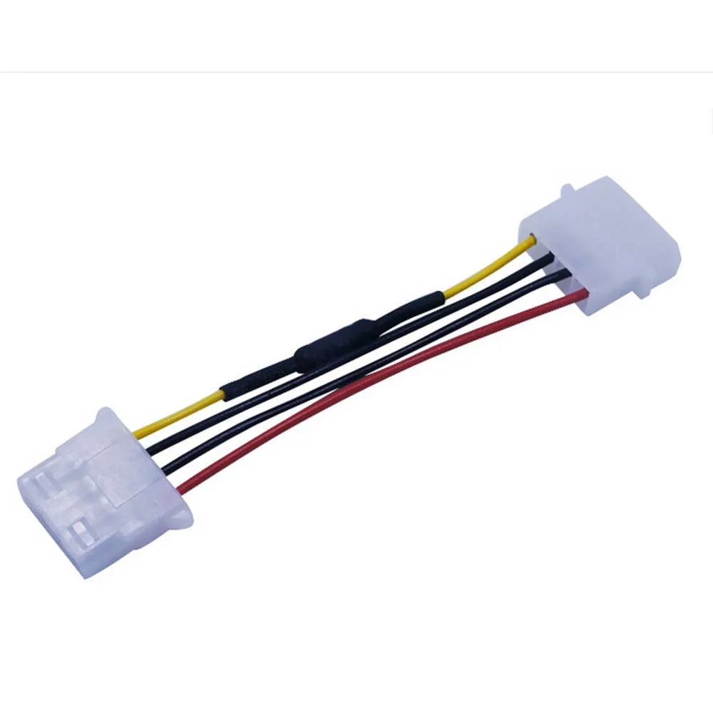 new 4-Pin Molex Computer PC Case Fan Speed Reducer Low Noise Extension cord Adaptor Adaptor