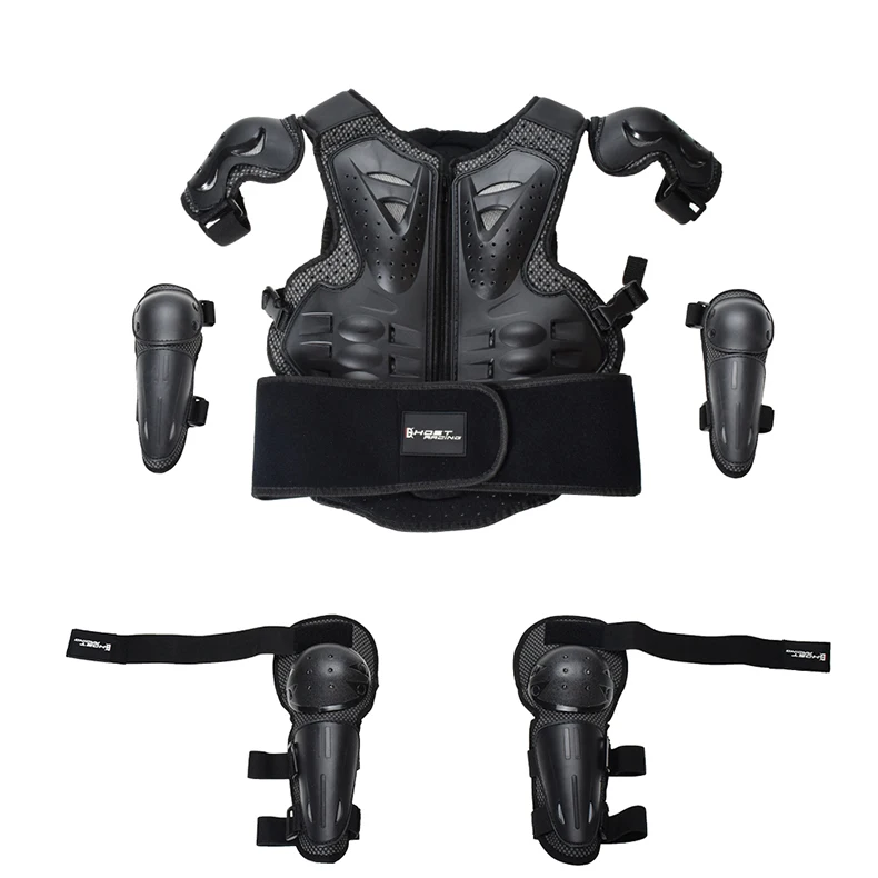 Bambino moto armatura equipaggiamento protettivo gara torace protettore schienale giro protezioni corpo sicurezza sportiva gomito gilet anti ciclismo