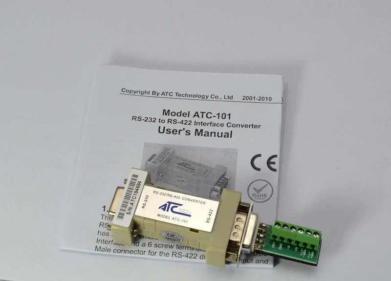 232 to RS422 adapter fittings bidirectional passive interface industrial module 422 converter ATC-101