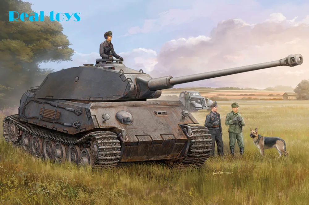 รีวิวโมเดลฮอบบี้บอส 82444 1/35 รถถังเยอรมัน VK4502 (P) Vorne พร้อมคำแนะนำการประกอบอย่างละเอียด