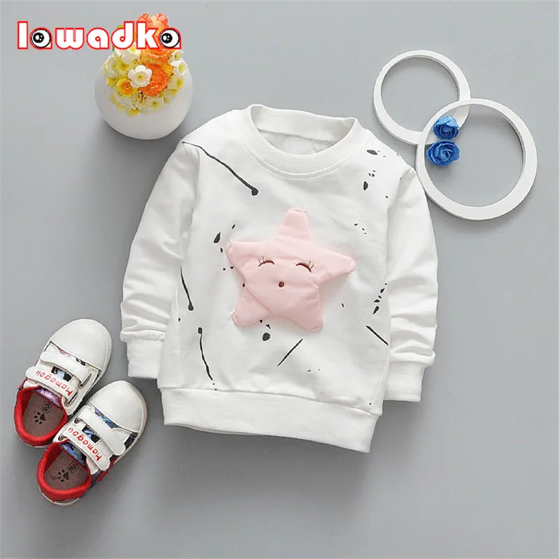 Baby Girls Boys t-shirt Long Sleeve Star Pattern Sport t-shirts for girls Cotton Children Clothes