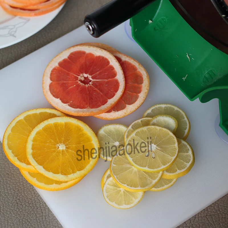 قطاعة فواكه يدوية تجارية ، سمك قابل للتعديل ، شرائح الليمون ، البطاطس ، الزنجبيل ، جذر اللوتس ، الليمون ، البرتقال ، التفاح ، 1 قطعة