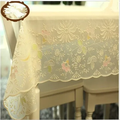 PASAYIONE Europen PVC Tablecloth Waterproof Oilproof Plastic Table Cover Tea Dining Table Mat For Banquet Party Toalha De Mesa