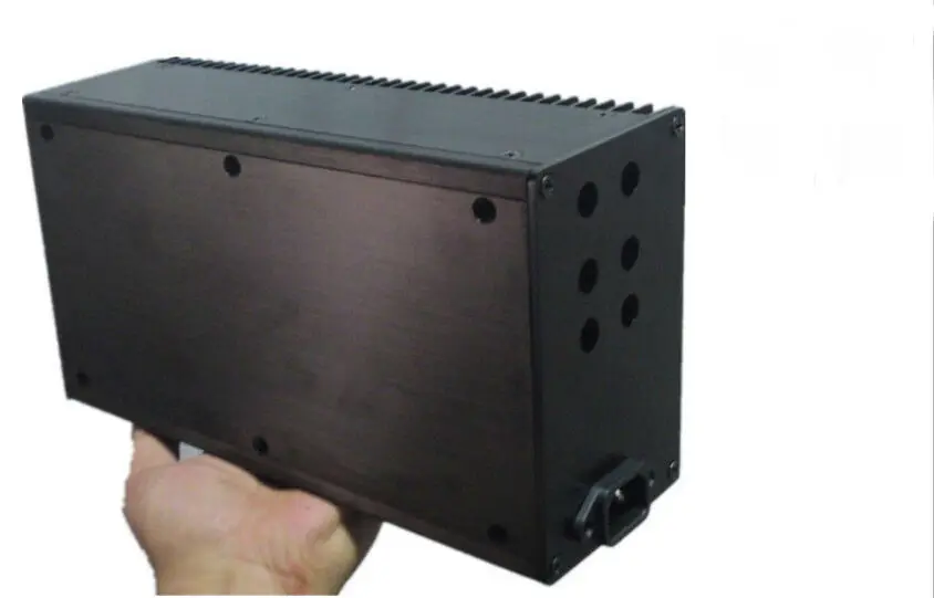 일방적 방열판 알루미늄 케이스 DIY 인클로저 수직 섀시 증폭기 상자