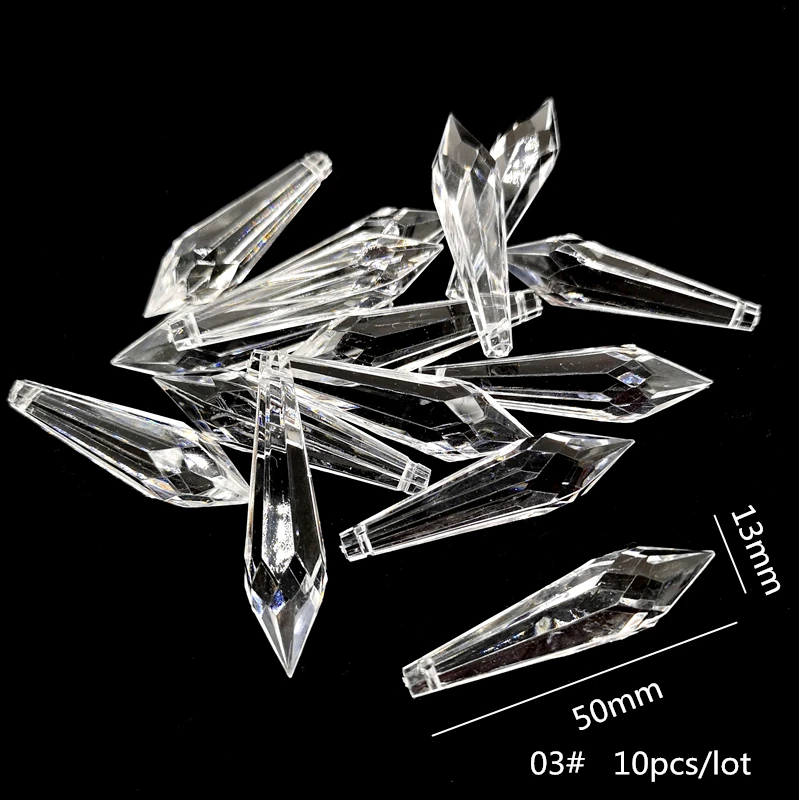 10pcs/lot Transparent Acrylic Crystal Bead Curtain Wedding DIY Party Decor Home Living Room Bedroom Decoration #PJ101