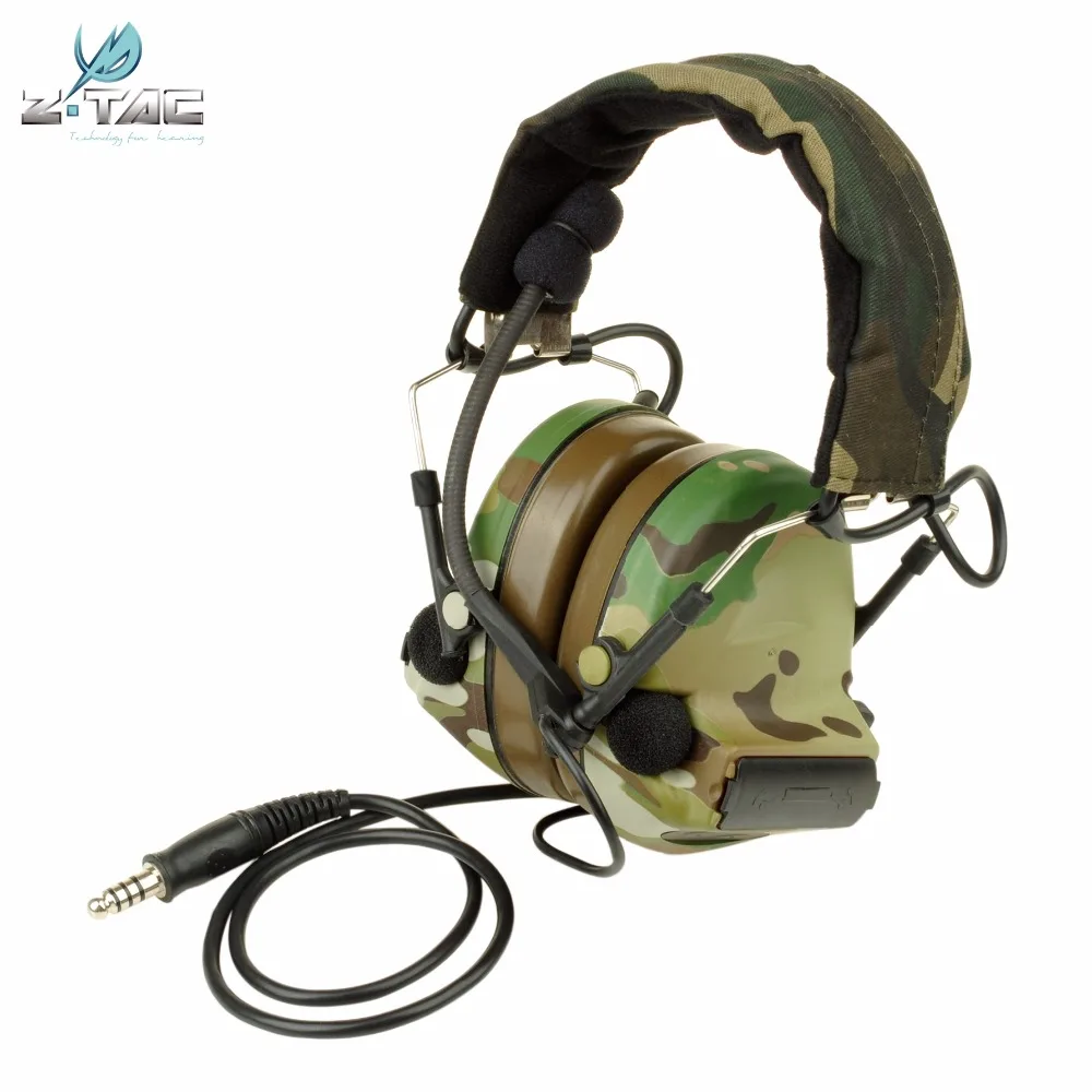 

Z-Tactical Comtac II Noise Reduction Headset Earphone Airsoft Paintball Hunting Tactical Headphone Z041 Multicam