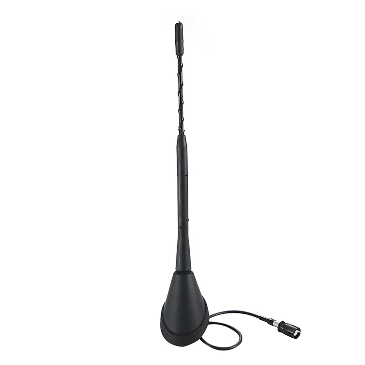 1 Set Universal 9 Zoll Auto Anti Lärm Peitsche Dachmast AM/FM Antenne Antenne + Basis für BMW VW Jetta Bora Golf Polo MK4 Passat Audi – Detail 6