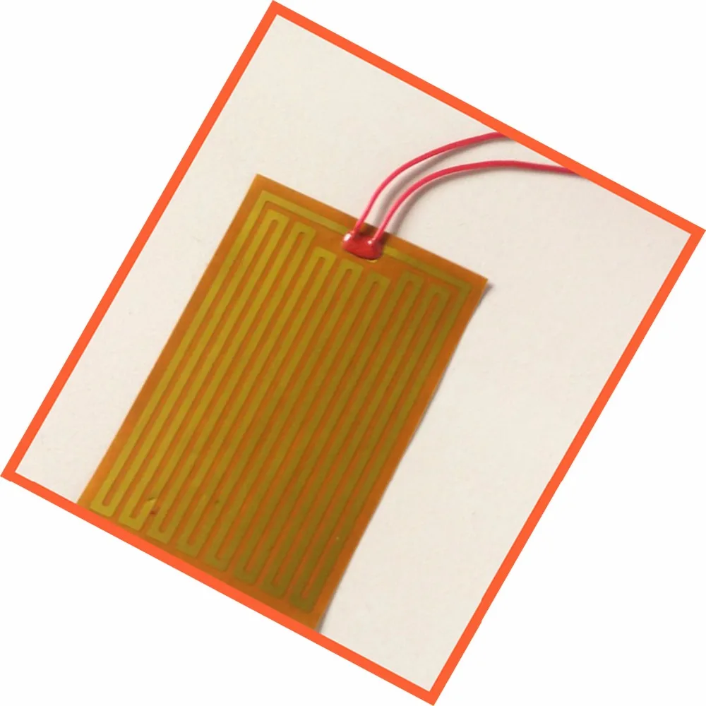 35mm x 40mm 25W 11.3V element heating PI film polyimide heater heat rubber Stable optoelectronic component operating temperature