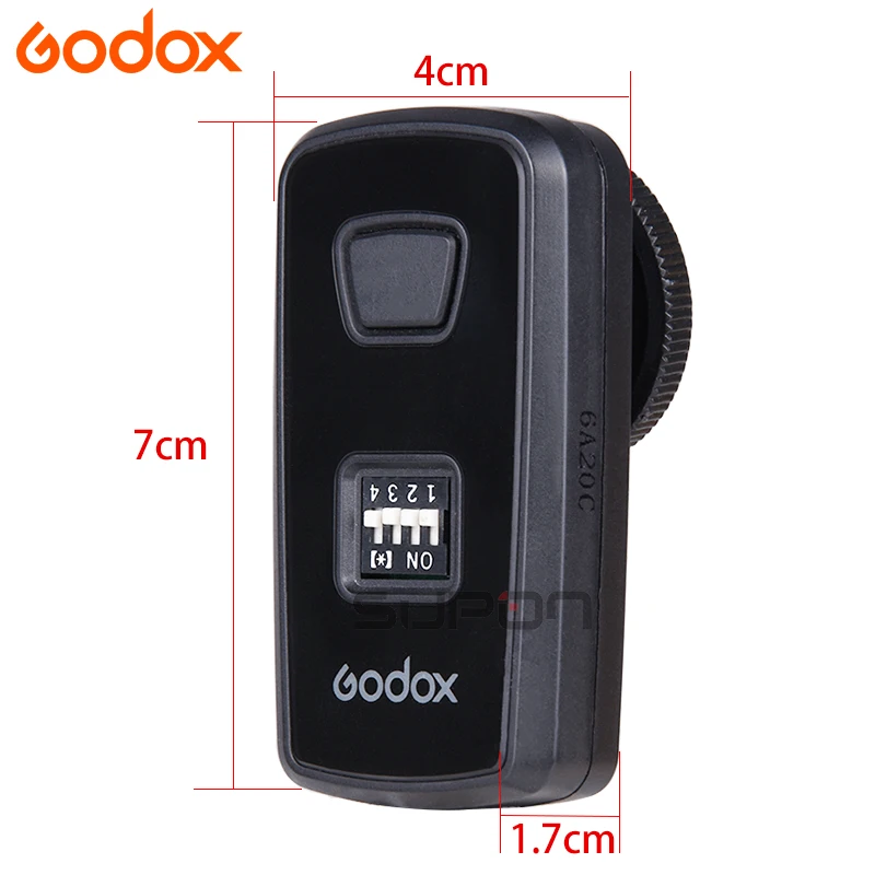 Godox DM-16 Wireless Studio Flash Trigger Transmitter for Godox DMR-16 Receiver for Canon Nikon Olympus Pentax DLSR Cameras