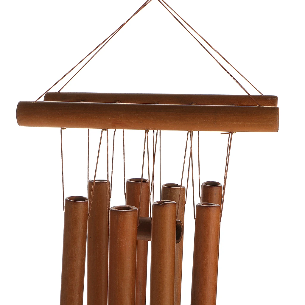 Wooden Bamboo Wind Chime Windbell for Home Garden Outdoor Hanging Decorations