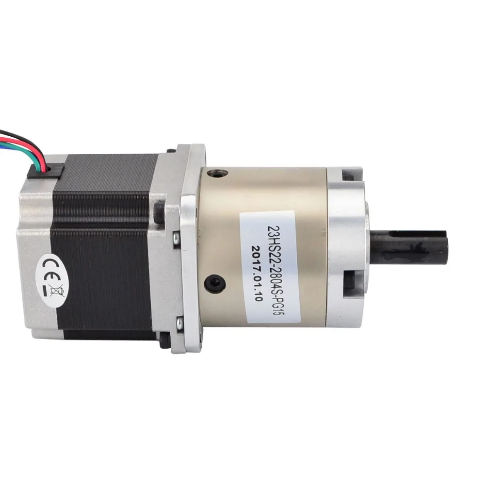 15:1 Planetary Gearbox Nema 23 Stepper Motor 2.8A for DIY CNC Mill Lathe Router