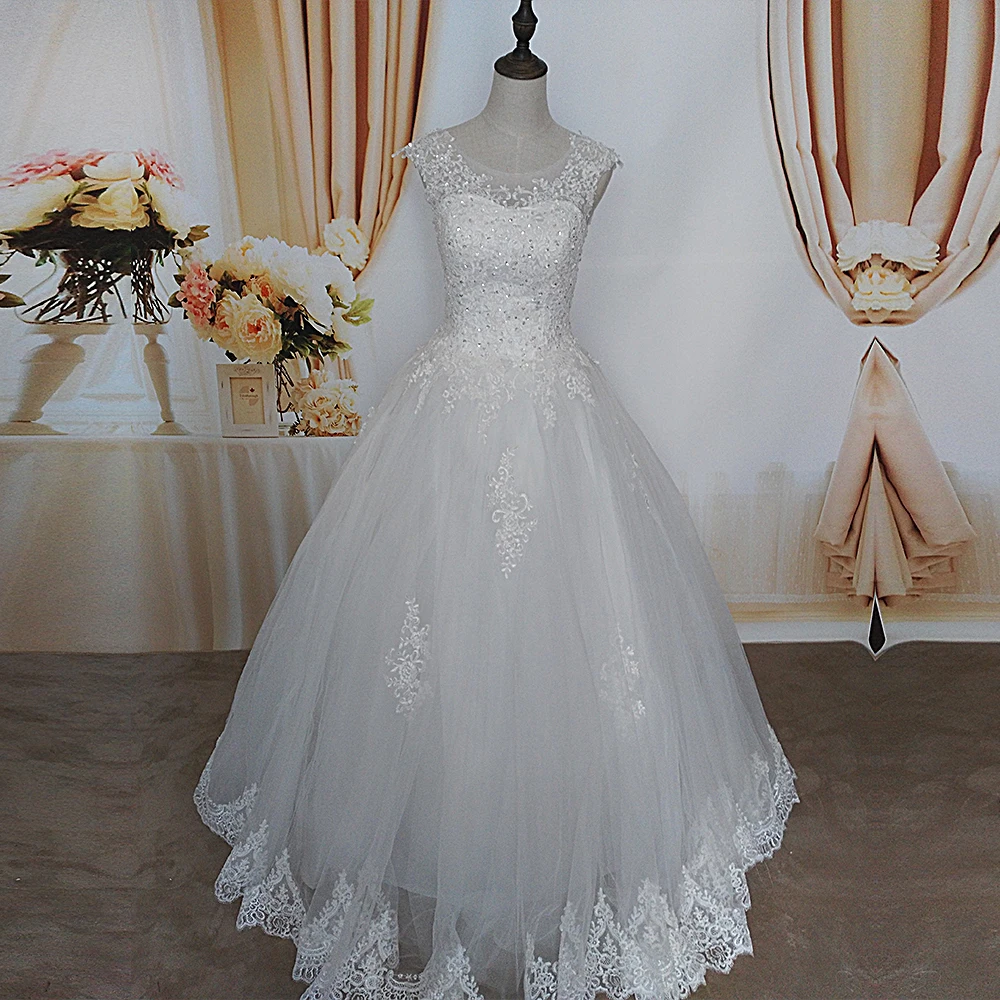 ZJ9128 2019 mới phong cách thời trang Trắng Ngà Wedding Dresses cho cô dâu cộng với kích thước maxi trang phục chính thức sweetheart với ren cạnh