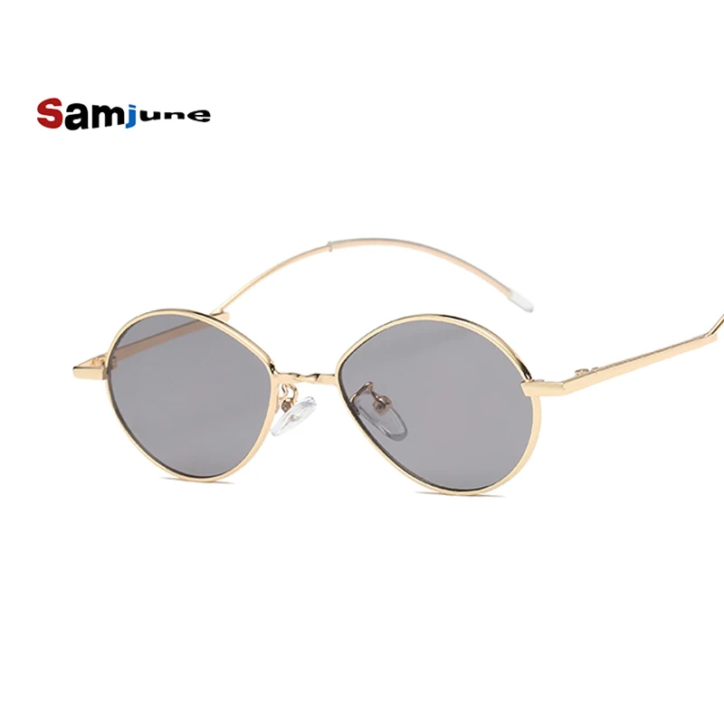 Samjune 2018 Water Drop Shaped Cat Eye Sunglasses Women Men Lens Glasses Brand Designer Sexy Cute Glasses