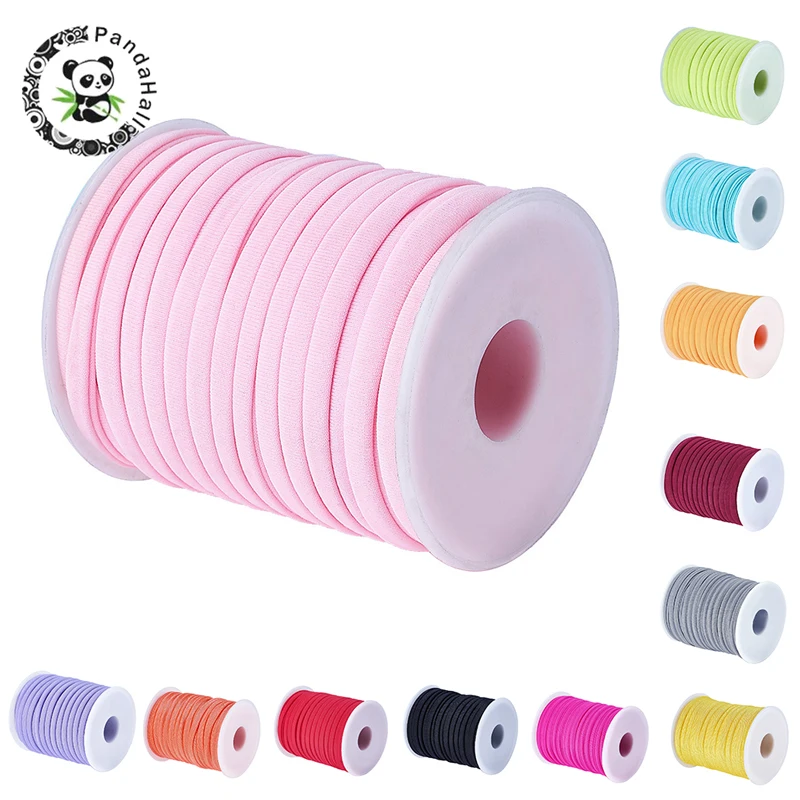 20M/roll Tiny Elastic Spandex Thread Nylon Cords For DIY Jewelry Accessories Finding Making Necklaces Bracelets Mixed Colour