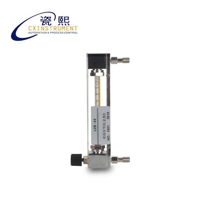 The 16~160 ml/min Measuring Range Glass Material 2.5% Accuracy Water Rotameter