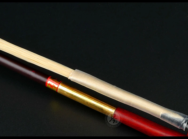 Erhu Bow with White Horse Strings High Grade Erhu Accessories Bow Musical Instrument Erhu Bow with Copper Tube Mao Bamboo