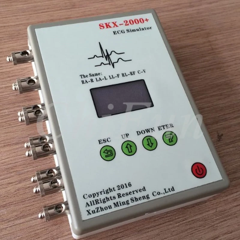 The ECG signal generator of the simulator with respiratory wave simulator SKX-2000D+