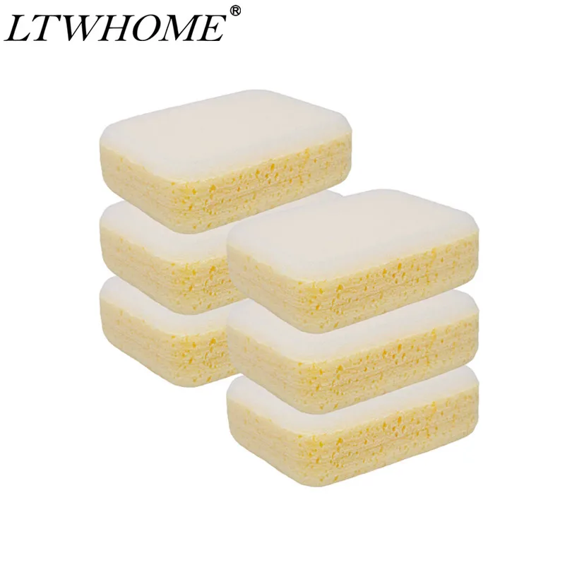 LTWHOME Yellow Large Tile Grout Sponge Cleaning and Washing Sponge