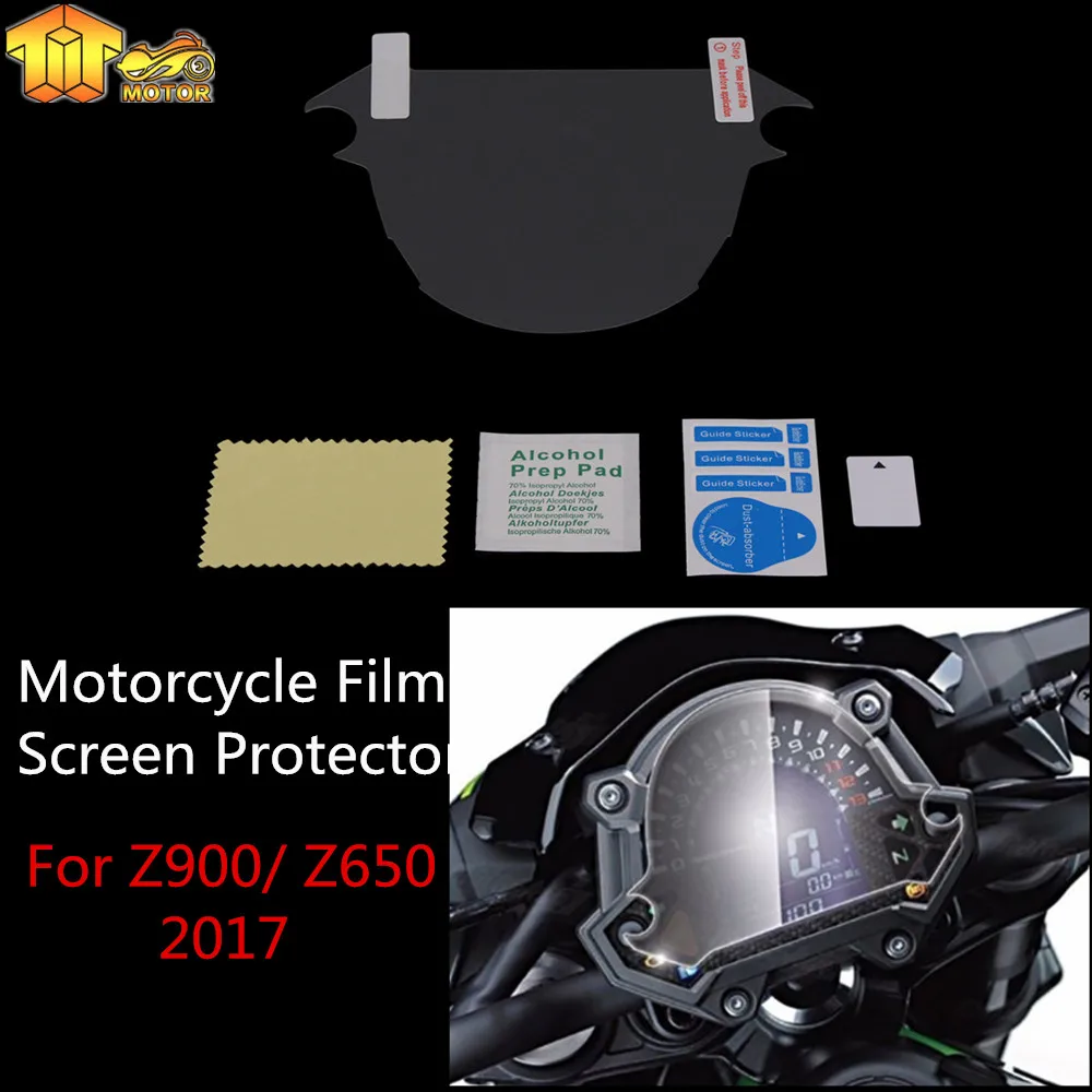 CK CATTLE KING For Kawasaki Z900 Z650 Dashboard Cluster Scratch Protection Instrument Speedometer Film Screen Protector Stickers