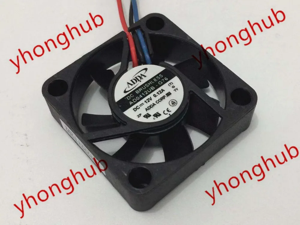 

ADDA AD0412UB-G76 (T) G DC 12V 0.12A 40x40x10mm 3-Wire Server Cooling Fan