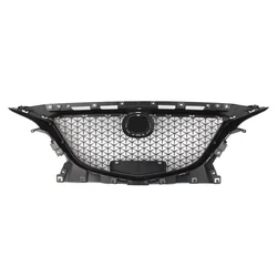 For Mazda 3 Axela GT BM BN 2014 2015 2016 Front Upper Grille Honeycomb Grill Black