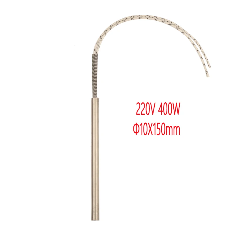 10 pcs of 10*150 mm 400 W Cartridge Heater Diameter 10 mm 220V Single Head Heating Tube Non-standard customization