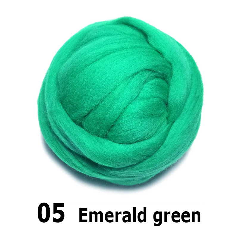 Handmade Wool Felt for Felting 50g Perfect for Needle Felt in Green And Yellow