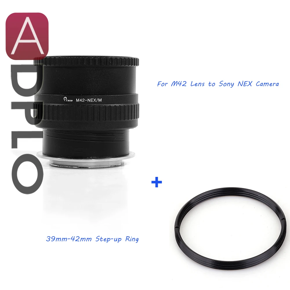 

Pixco Adjustable Macro to infinity Lens Adapter for M39 Lens to Sony E Mount NEX Camera A6500 A6300 A5100 A6000 NEX-5T NEX-3N