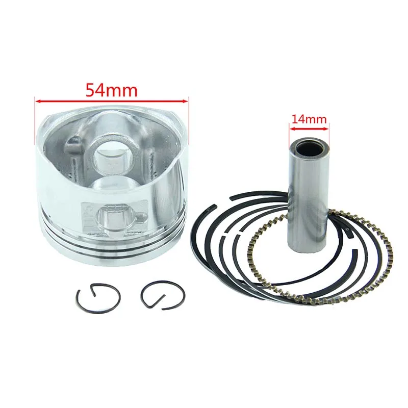 Piston 54mm Ring 14mm Pin Piston Ring Kits Set Fit For Lifan 138cc Air Cooling Engine ATV Motorcycle Pit Bike Parts HH-103A