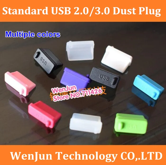 Multiple colors USB port connector dust plug USB cover plug PC computer laptop Standard USB 2.0 / 3.0 interface Anti-dust plug