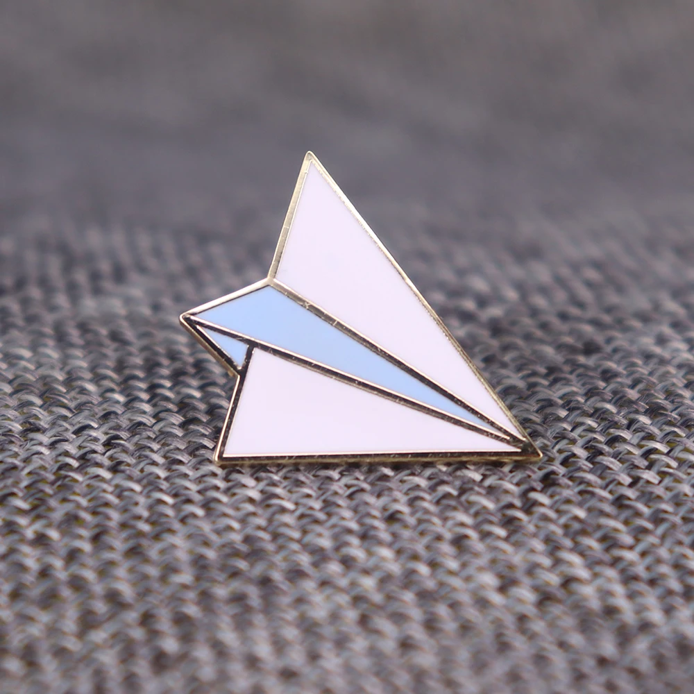 Origami Paper Crane Lapel Pin Brooch couples gift