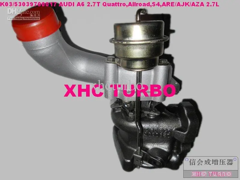 NEW K03 53039880017 Turbo Turbocharger for Audi A6 2.7T Quattro,Allroad,S4,ARE/AJK/AZA/BES/AGB/AZB/APB 2.7TT V6