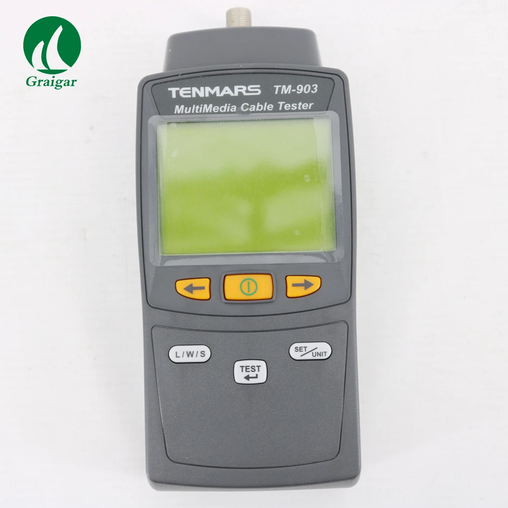 Tenmars TM-903 Multimedia LAN Cable Tester TM903 Handheld Network Cable Tester of RJ-45, F-Connector