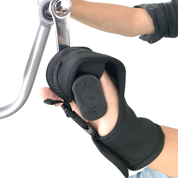 HANRIVER 1PC Rehabilitation Hand Brace Gloves Help stroke or Finger weakness patient to hold the handle of Physiotherapy Bike