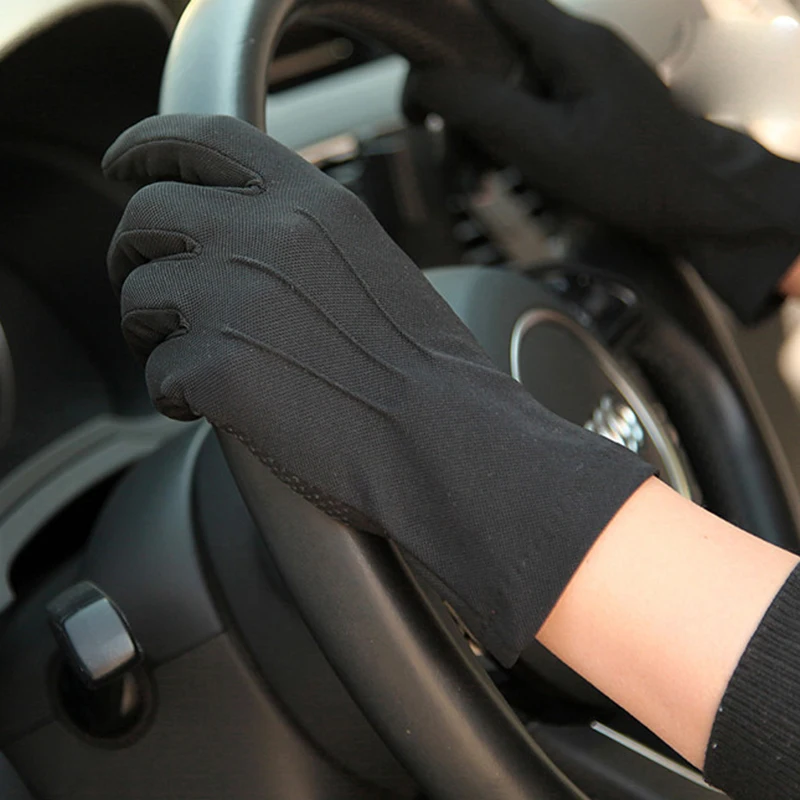 Fashion NEW Summer Gloves Unisex Non-Slip Breathable Driving Five Fingers Men Women Gloves Male Female SZ105W-2