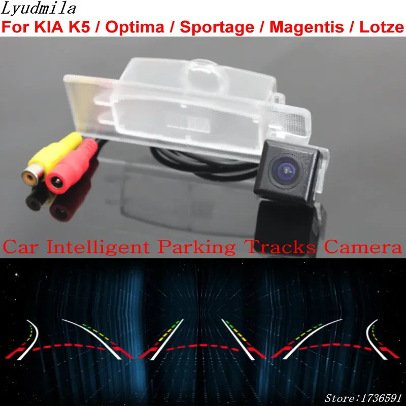 

Lyudmila Car Intelligent Parking Tracks Camera FOR KIA K5 / Optima / Sportage / Magentis / Lotze HD Car Reverse Rear View Camera