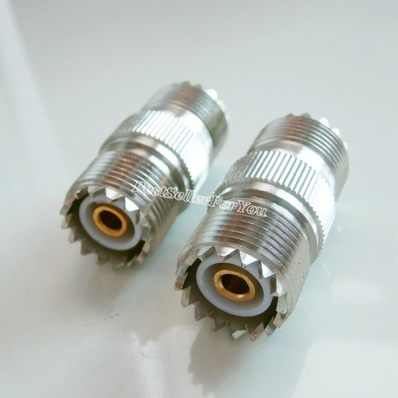 1Pcs UHF SO-239 SO239 Female Jack to UHF Female Double Straight RF Connector Adapter