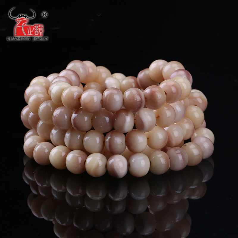 10PCS Natural blood camel bone Tibetan apple round beads DIY accessories. Hole 1.5mm