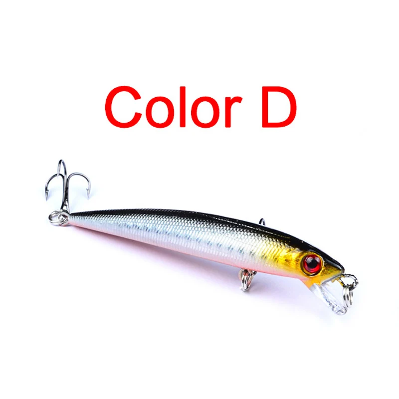 1pc High Quality Minnow Fishing Lures 90mm 11g Crankbait Fishing Wobblers 3D Eyes Artificial Hard pesca Bass tackle 30