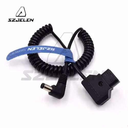 Imagen 2 del producto Power Tap D-Tap Macho a ángulo recto DC 5.5x2.5mm 12V Cable para DSLR Rig Power V-Mount Anton Batería
